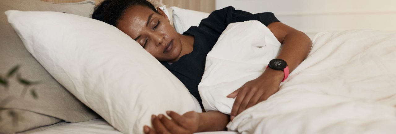 Schlafende Frau - Nervensystem beruhigen
