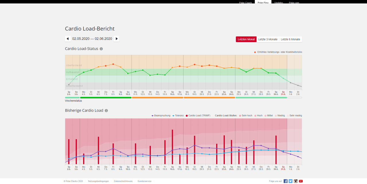 Cardio Load Status / besser trainieren