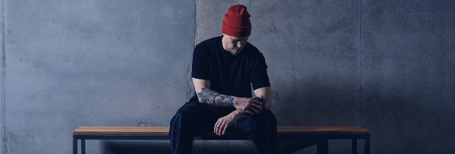 Mann bei Sportpause -Spaß am Sport 