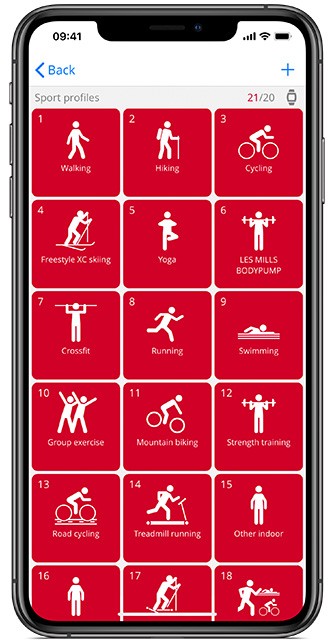 Polar Flow App: Sportprofile