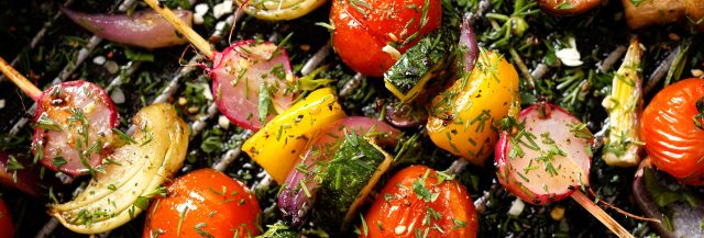 Gemüsespieße - Gesunde Ernährung im Urlaub 