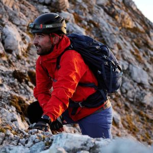 Slovenian mountain trail hike 