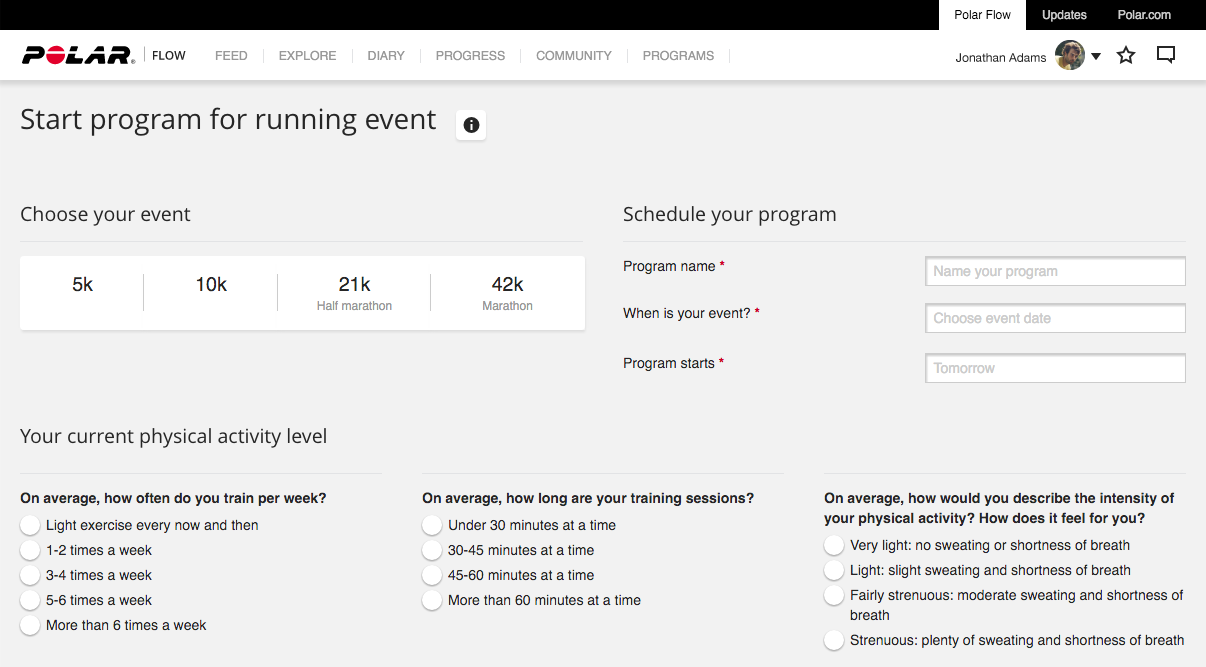 Polar перевод. Program is Running. Running Index Polar что это. Полар программа. Polar Running Index progress.