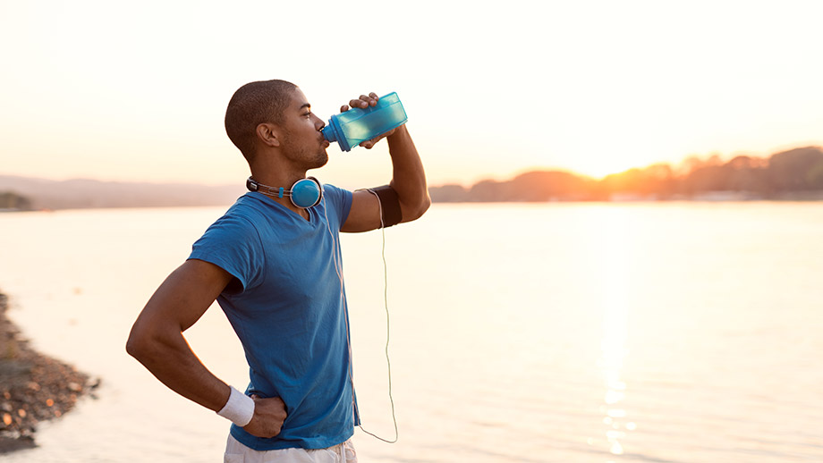 Consume fluids little and often after exercise to rehydrate