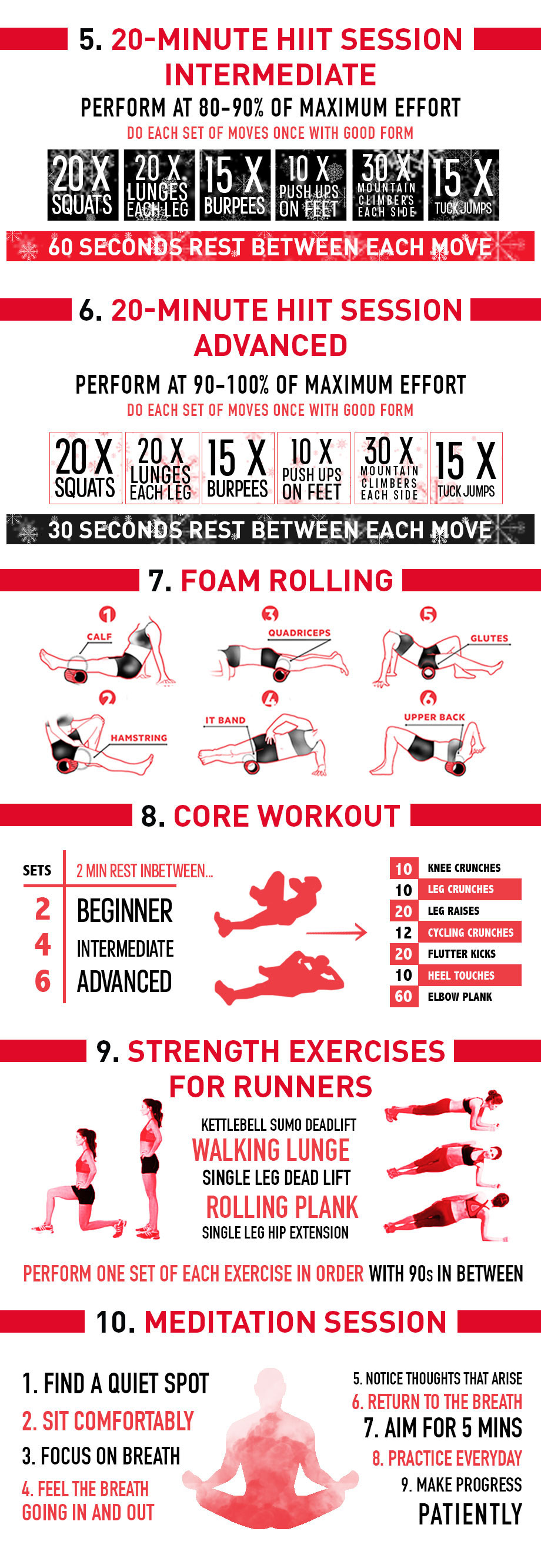 At Home Workouts For The Holidays Infographic Polar Blog