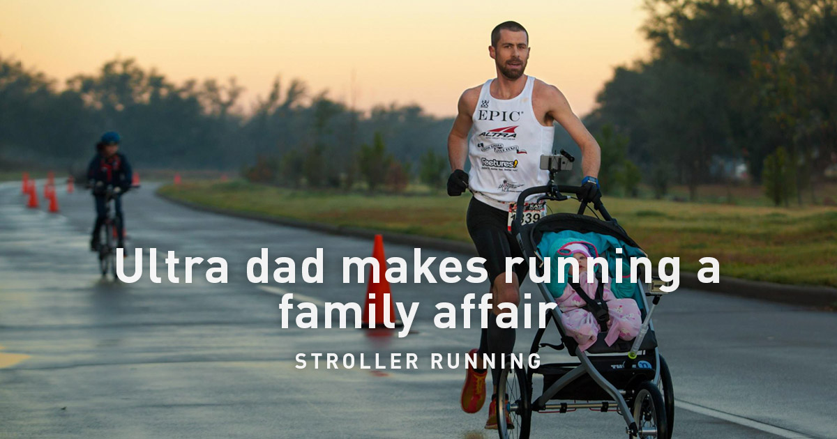 Stroller running Ultra dad makes running a family affair Polar Journal