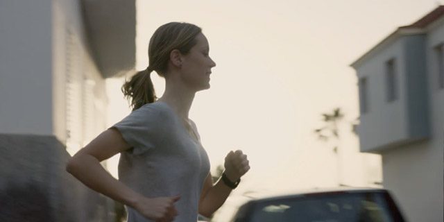 Working out in the morning 