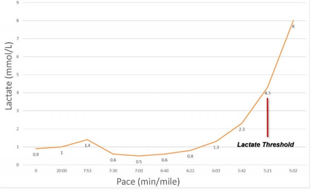 Blood lactate threshold