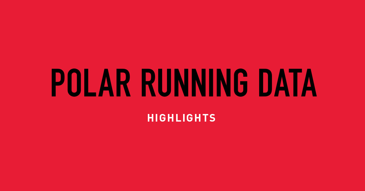 Running data highlights from 45 million runs Infographic Polar Journal