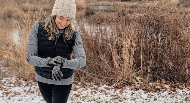Mindful workout outdoors 