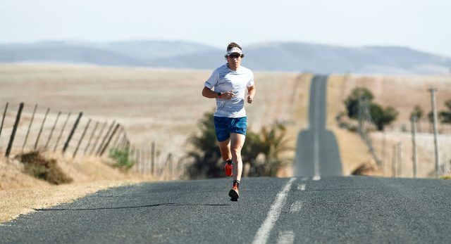 A man running