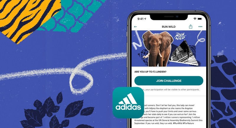 Run Wild 2020 African elephant CREDIT adidas Runtastic