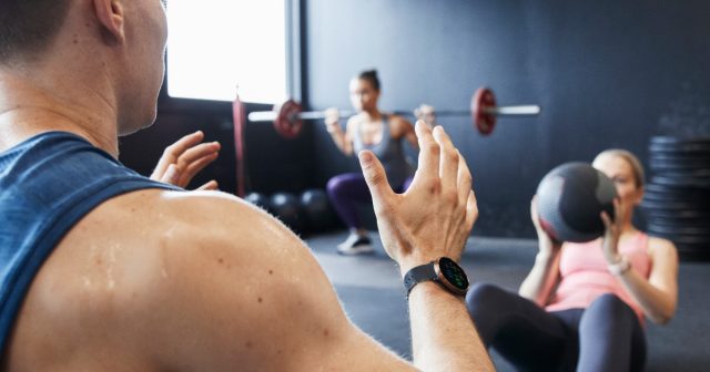 Training at the gym