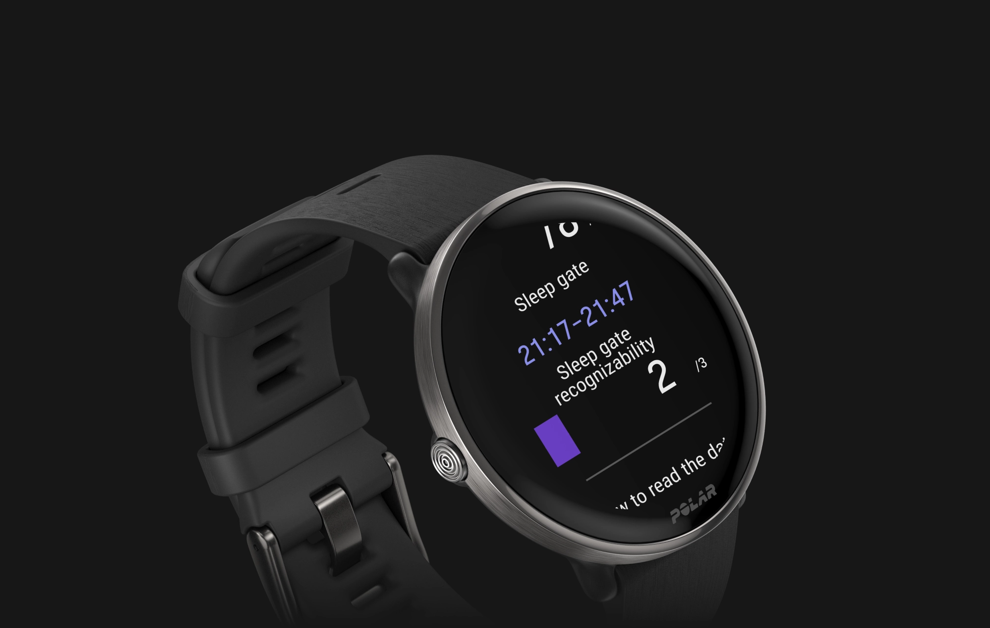 Polar Ignite 3 Titanium GPS Fitness Watch - Black (Silicon Wristband)