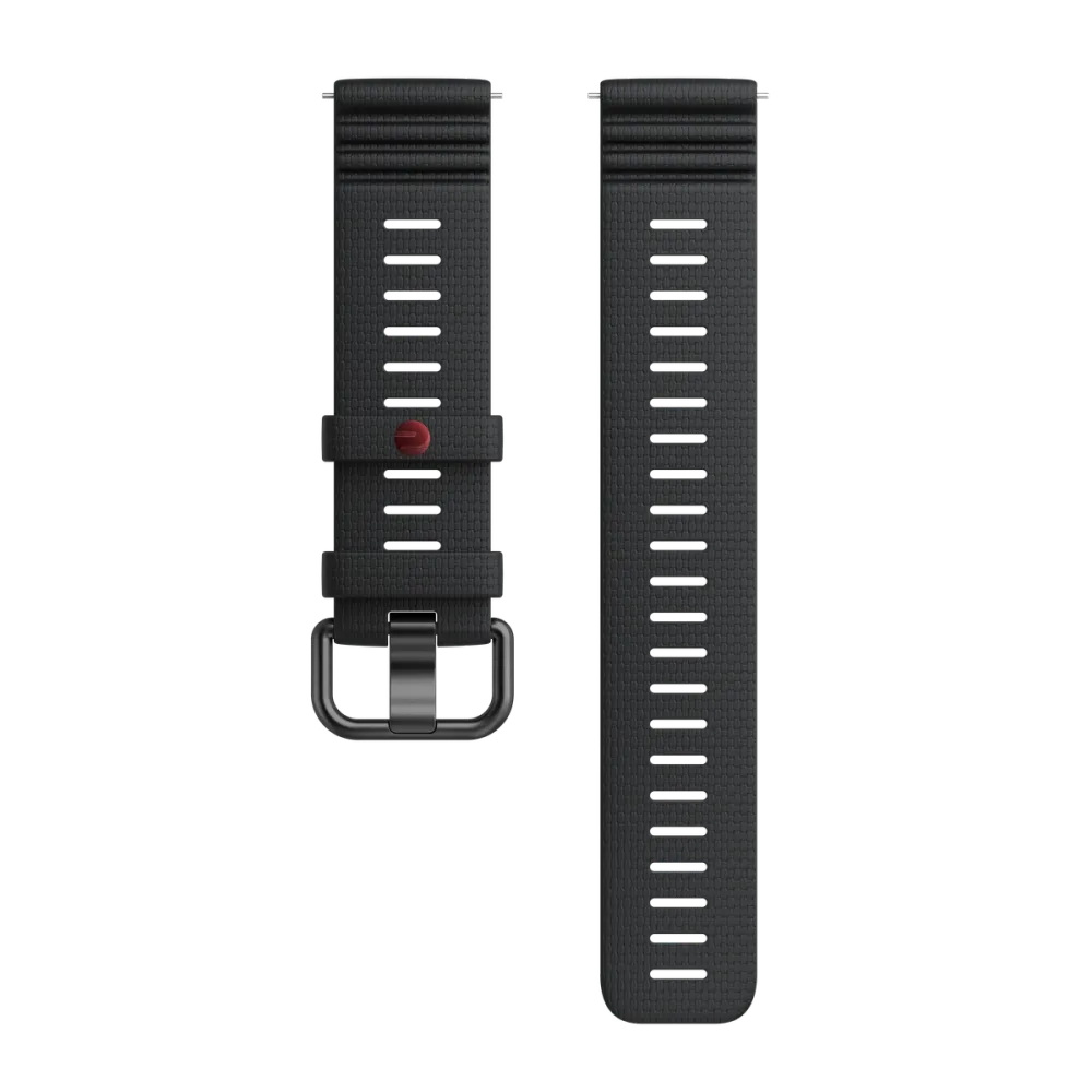 Polar UK Polar Silicone Wristband 22mm, Night Black