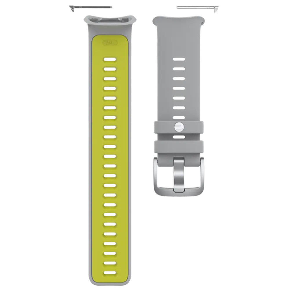 Polar Vantage V2 Wristband Silicone, Grey-Lime