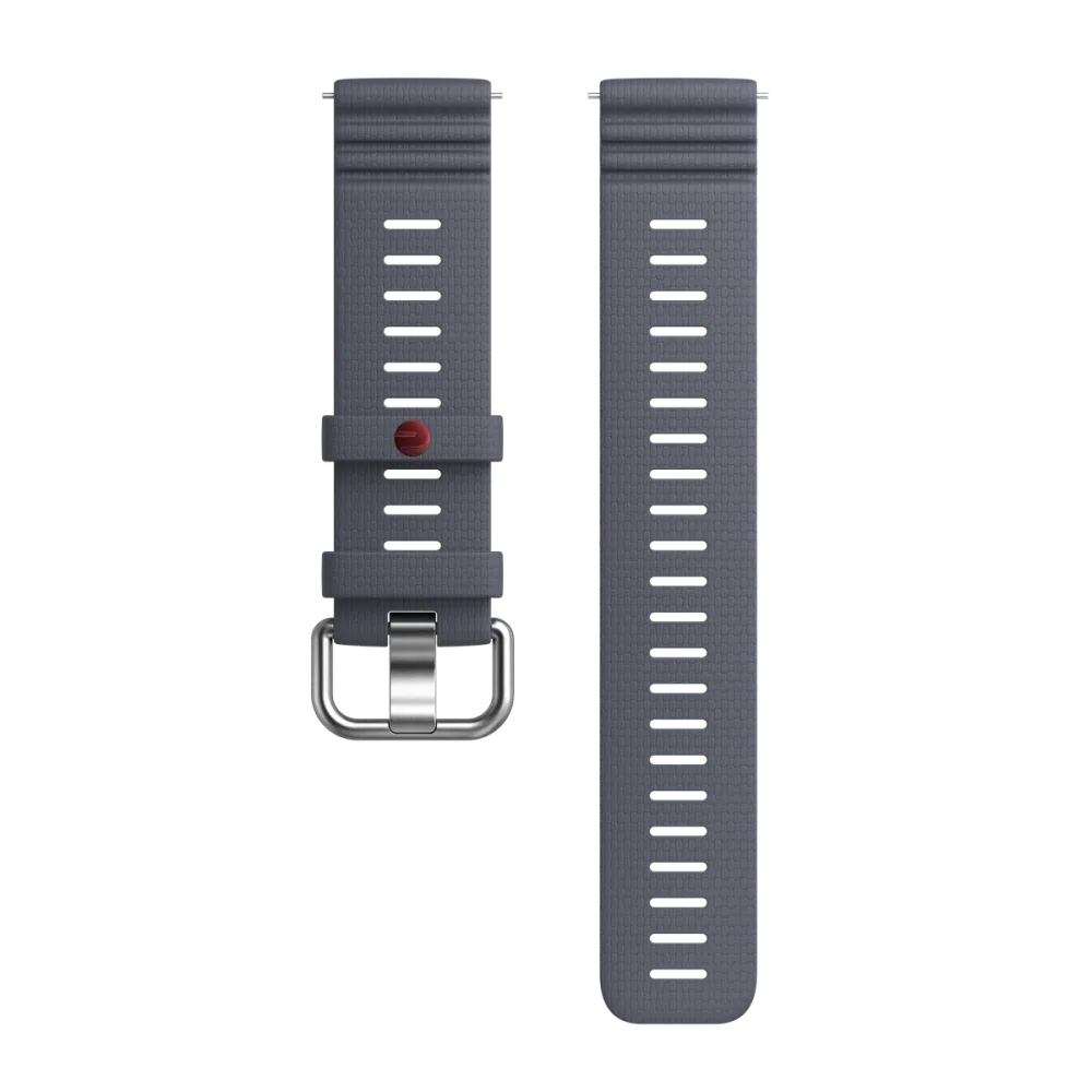 Polar UK Polar Silicone Wristband 22mm, Stone Gray