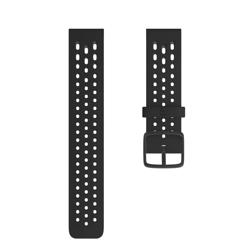 Polar UK Polar Silicone Wristband 22mm, Black, S-L