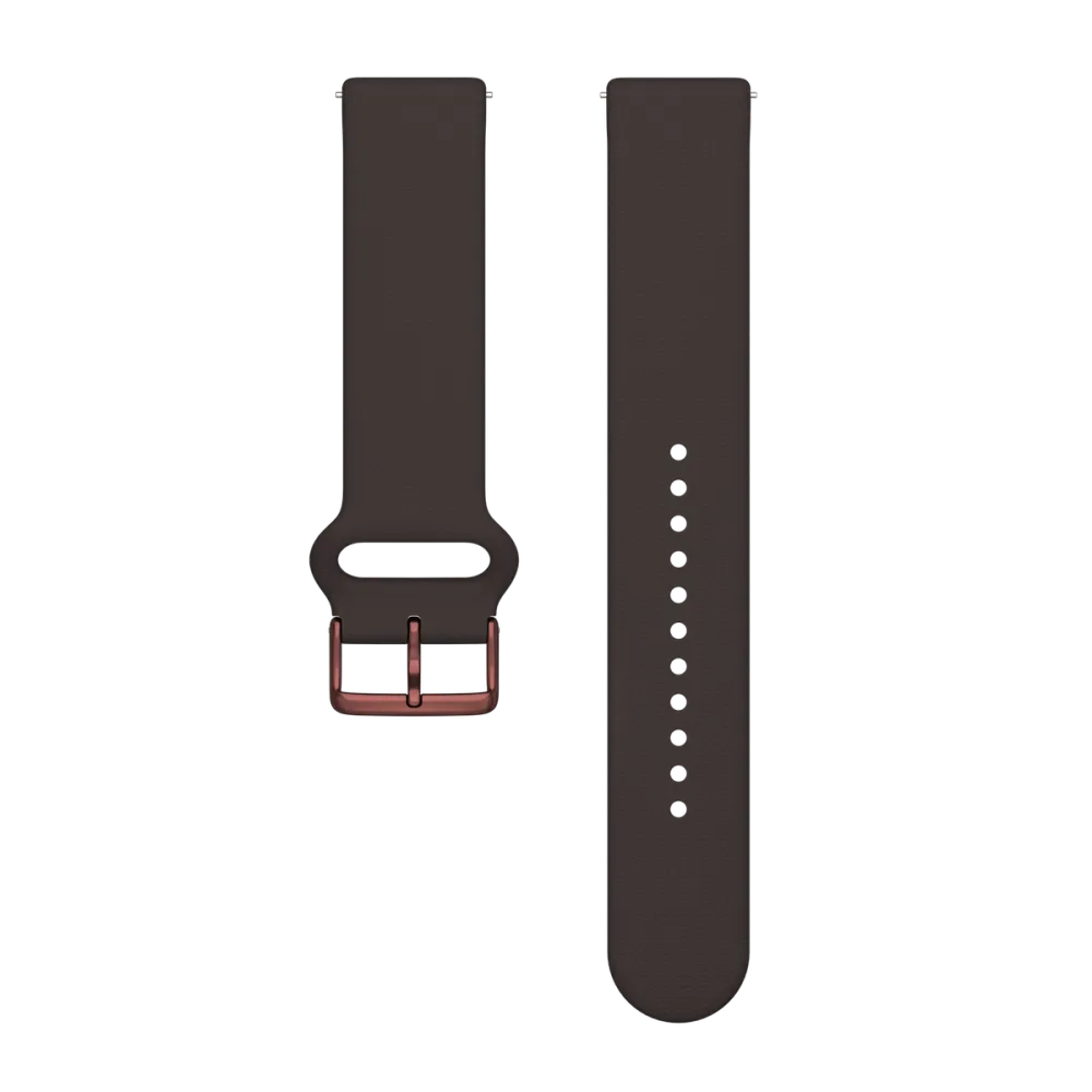 Polar UK Polar silicone wristband, 20mm, Brown Copper, S-L