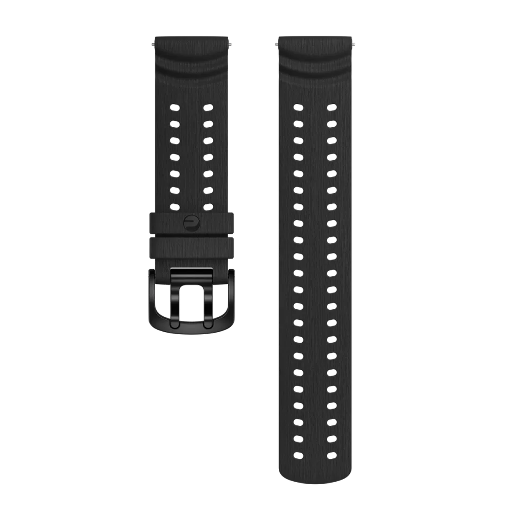 Polar UK Polar Silicone Sport Wristband 22 mm, Night Black