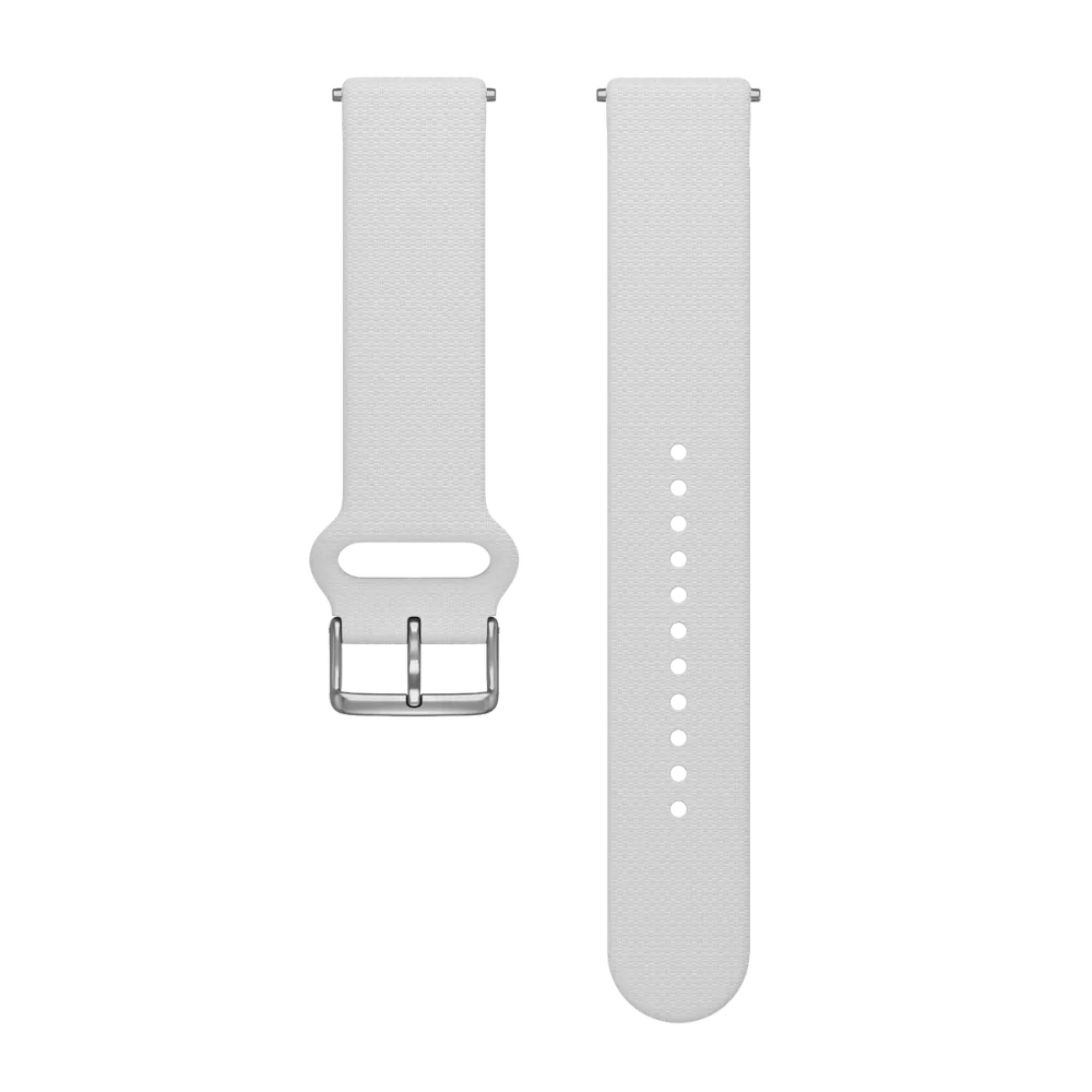 Polar UK Polar silicone wristband, 20mm, White, S-L