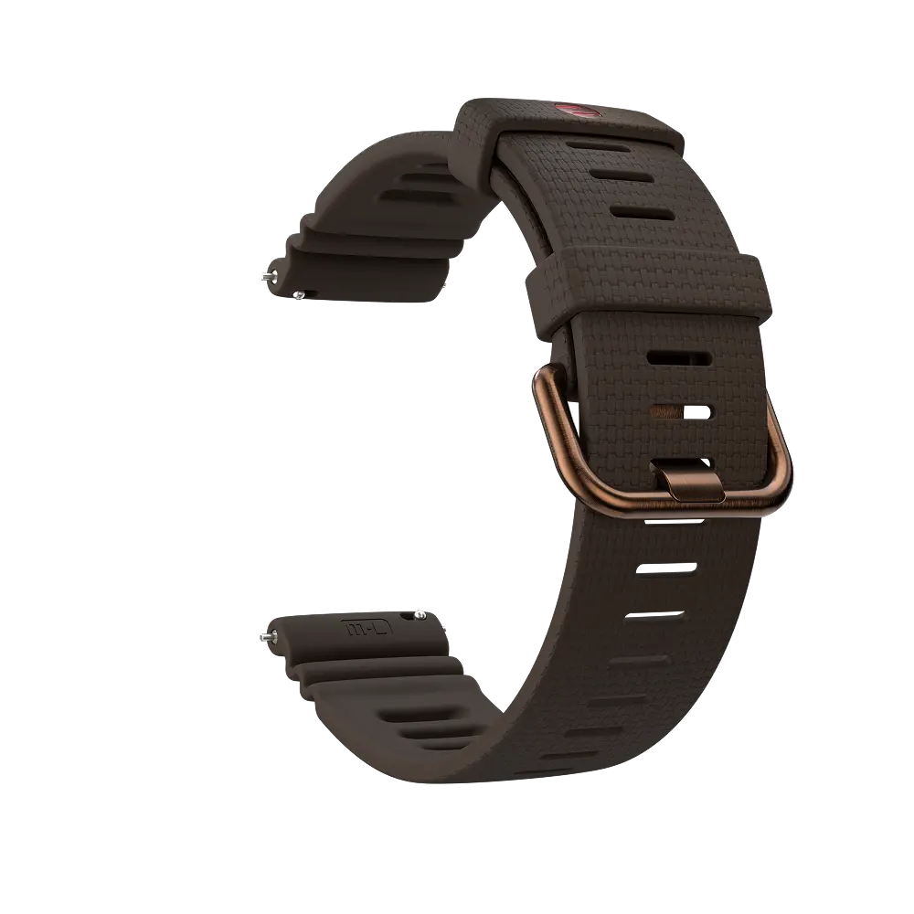 Polar UK Polar Silicone Wristband, 22mm, Brown Copper