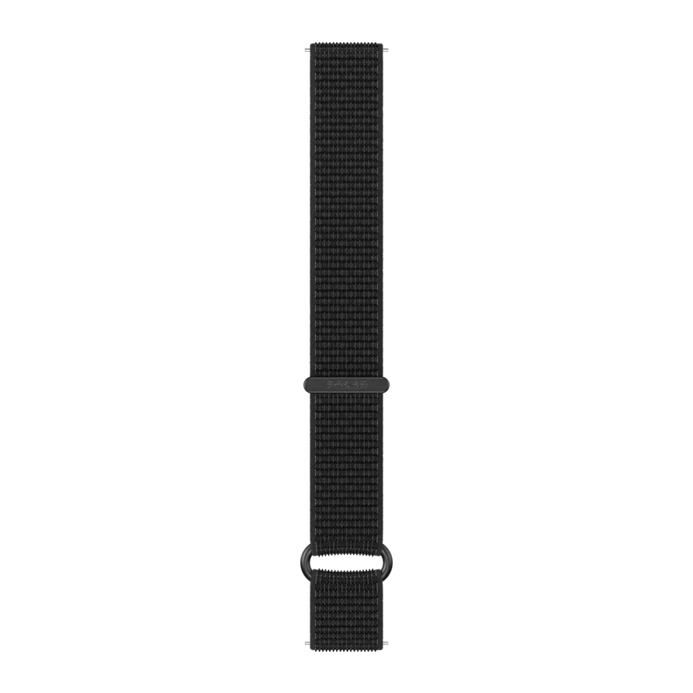 Polar UK Polar Hook and Loop Nylon Wristband 22mm, Black