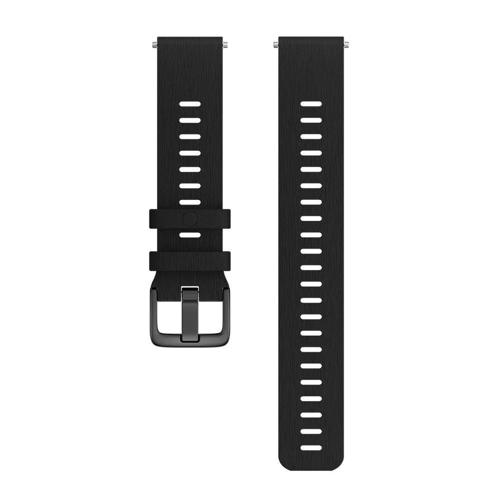 Polar UK Polar silicone wristband, 20mm, Night Black, S-L