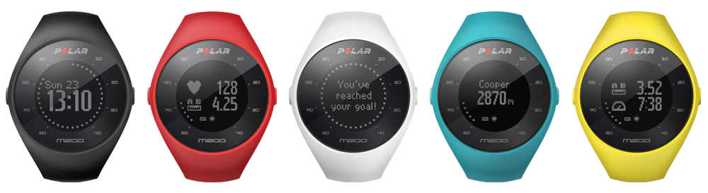 polar m200 display