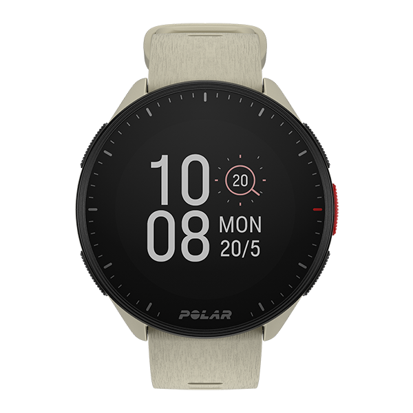 Polar Pacer, Montre sport GPS, Cloud White