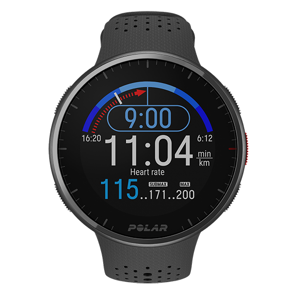 Polar UK Polar Pacer Pro, Advanced GPS Sports Watch, Carbon Gray