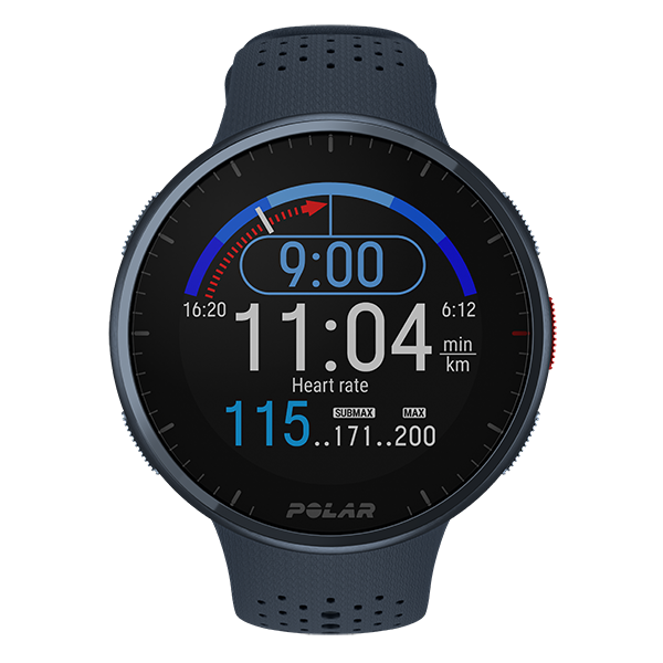 Polar Pacer Pro, Montre GPS de course à pied avec fonctions avancées, Midnight Blue