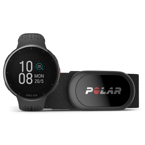 Polar UK Polar Pacer Pro + Polar H10, Advanced GPS Sports Watch, Carbon Gray