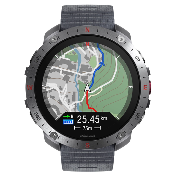 Polar UK Polar Grit X2 Pro, Premium Outdoor Watch, Stone Gray