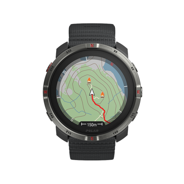 Polar UK Polar Grit X2, Outdoor Watch, Night Black