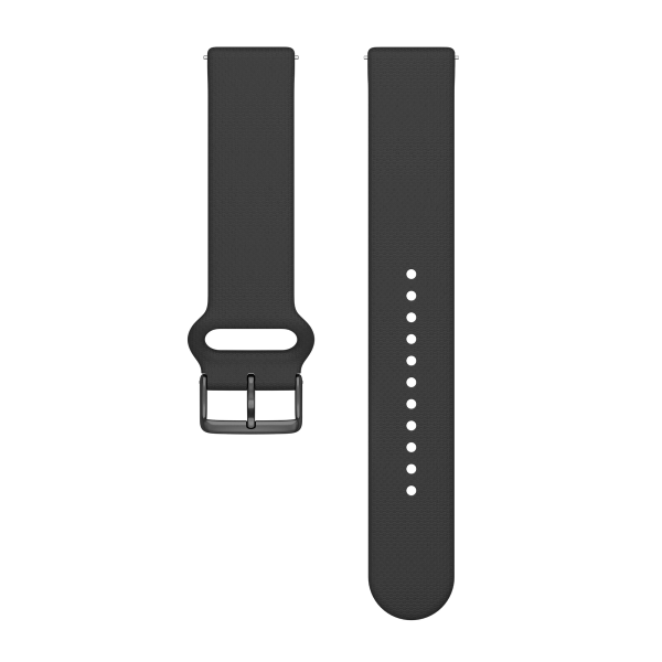 Polar UK Polar silicone wristband, 20 mm, Night Black