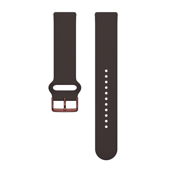 Polar UK Polar silicone wristband, 20 mm, Brown Copper