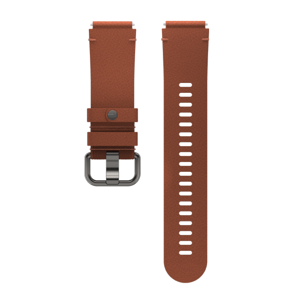 Polar UK Polar Leather Wristband, 20mm, Sun-Kissed Bronze