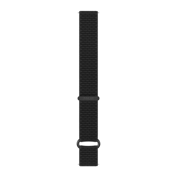 Polar hook and loop nylon wristband, 22 mm, Black