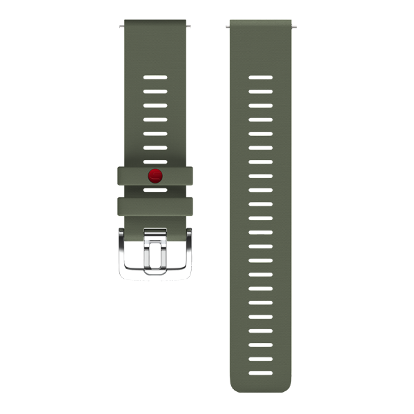 Polar UK Polar Silicone Wristband 22 mm, Green