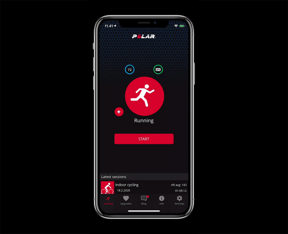 polar workout app