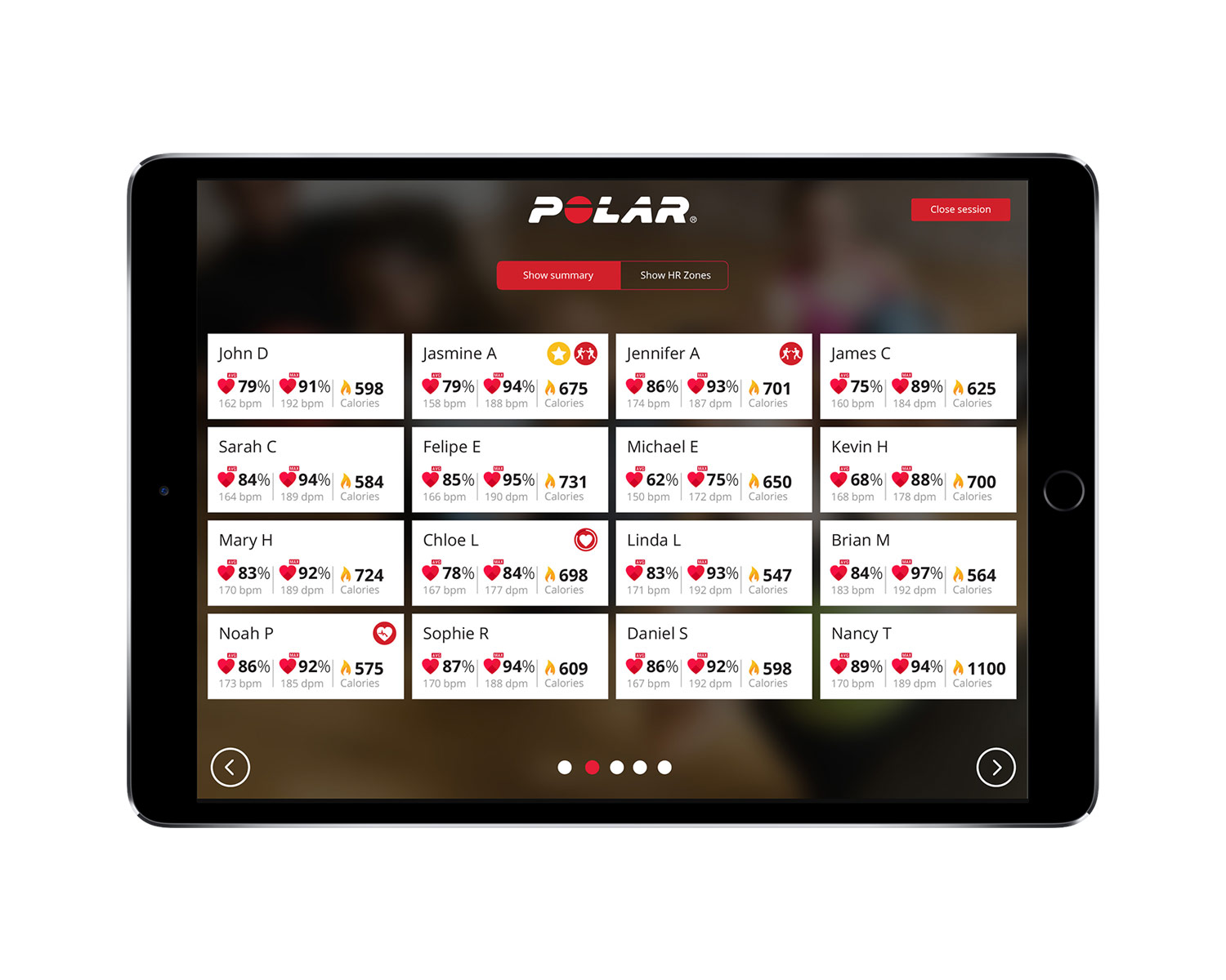 polar workout app