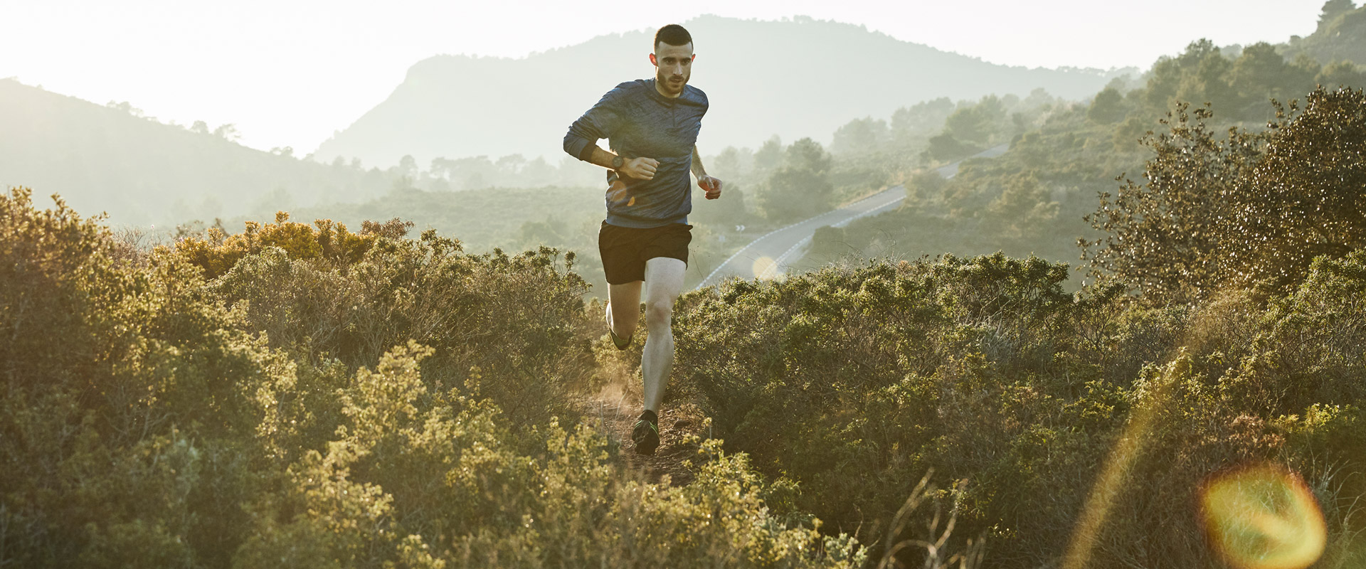 trail running course en sentier