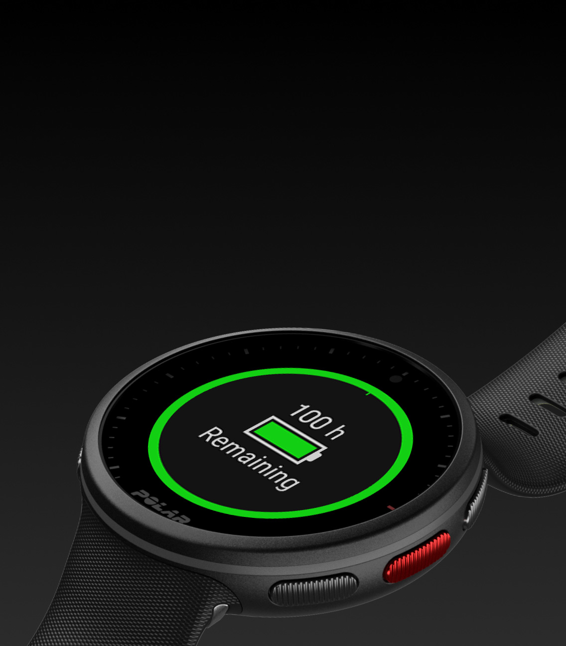 polar vantage v battery life