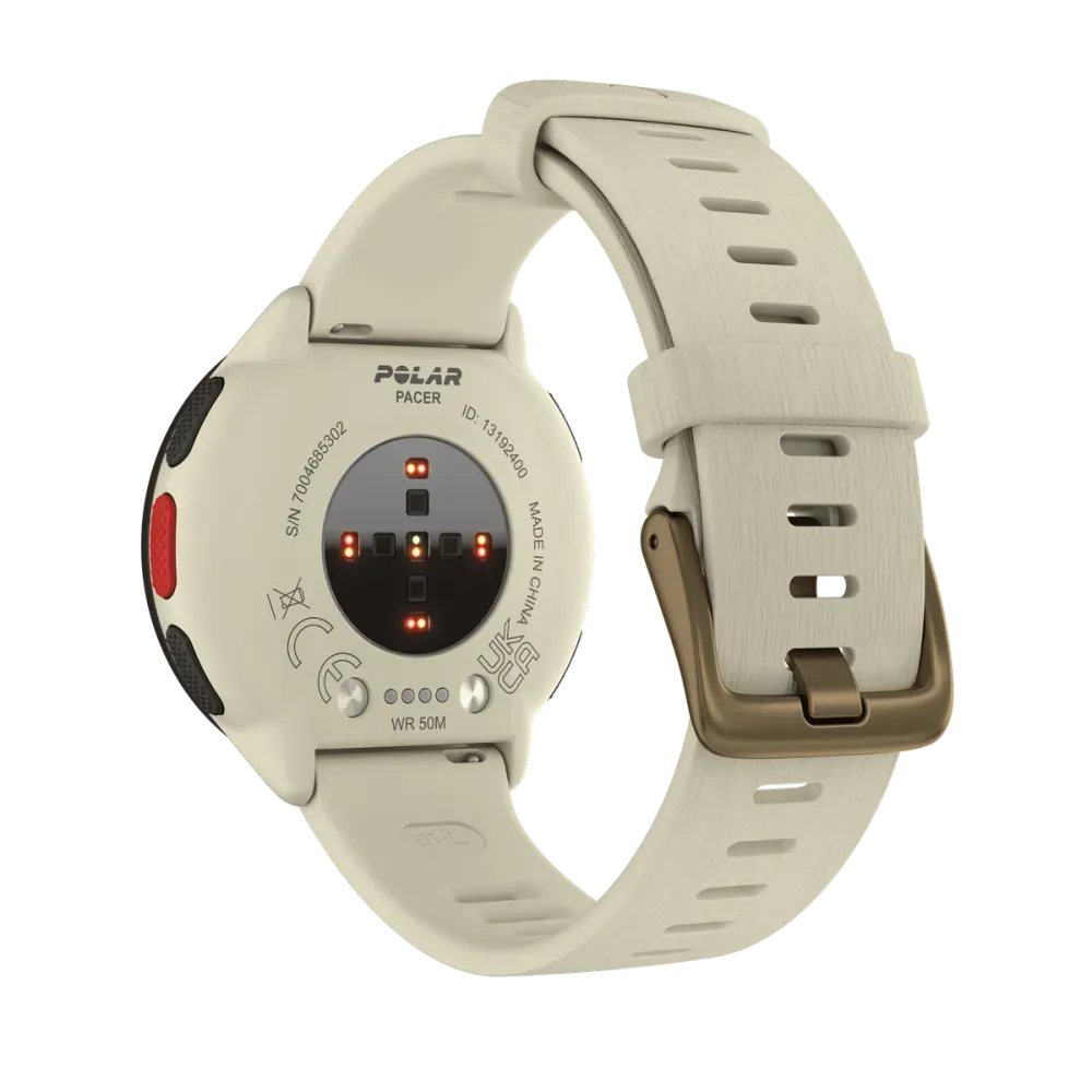 Polar Pacer Pro Advanced GPS Running Watch Snow White (S-L) 900102180 -  First Class Watches™ USA