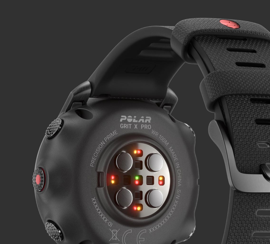 Polar Grit X Pro Black Outdoor Watches : Snowleader